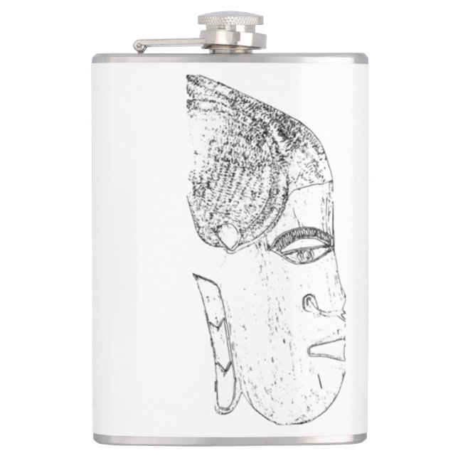 african women's head design flask (Front)