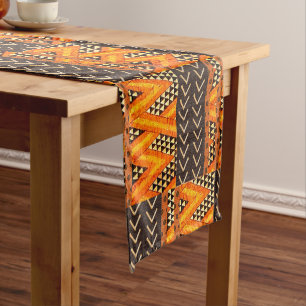 African Woven Masterpiece Short Table Runner