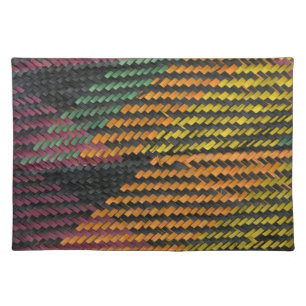 African Woven Straw Mat