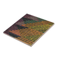 African Woven Straw Mat Tile | Zazzle