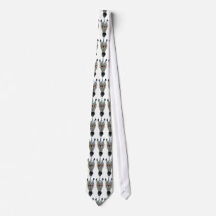 african zebra mask tie