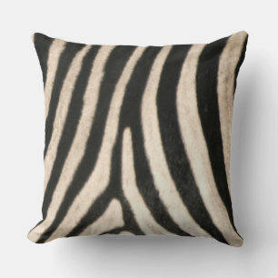 African Zebra Print,  Wildife, Safari Decor, Throw Pillow