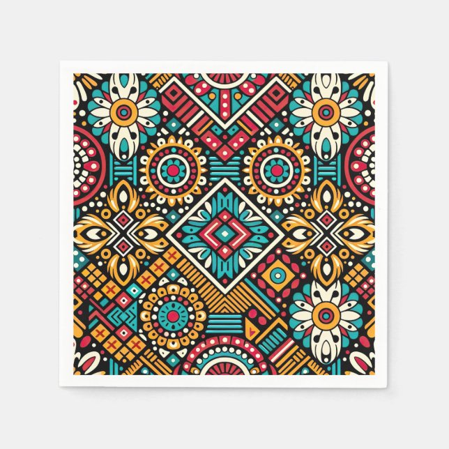 Africana Vibrance Essence Napkins (Front)