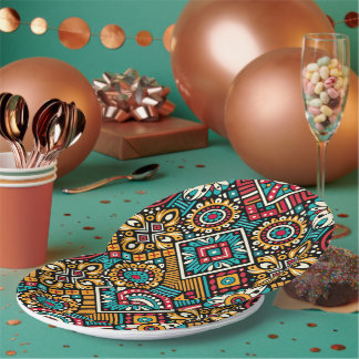 Africana Vibrance Essence Paper Plates