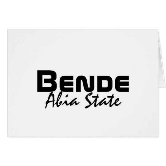 Africankoko Custom Bende, Abia State, Nigeria Card