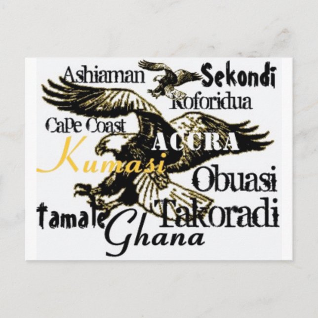 Africankoko custom Ghana postcard (Front)