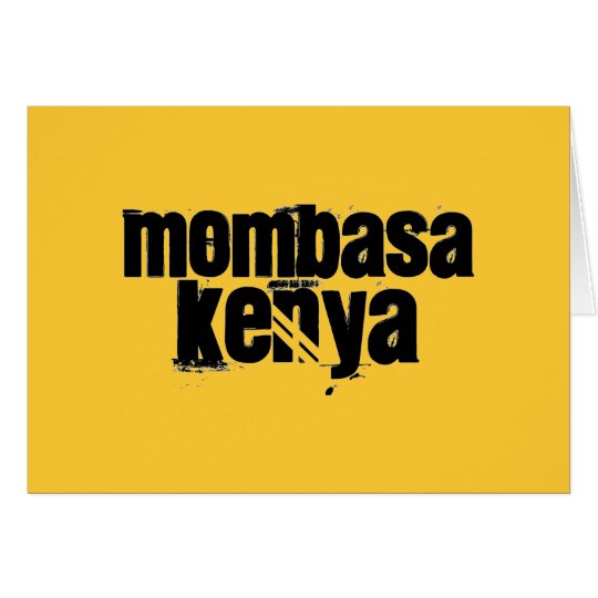 Africankoko Custom Mombasa, Kenya Card