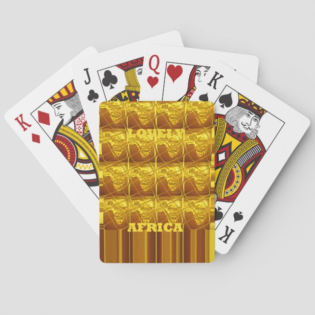 Africa's Golden Promise Poker Cards (Back)