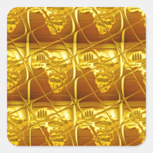 Africa's Golden Promise Square Sticker