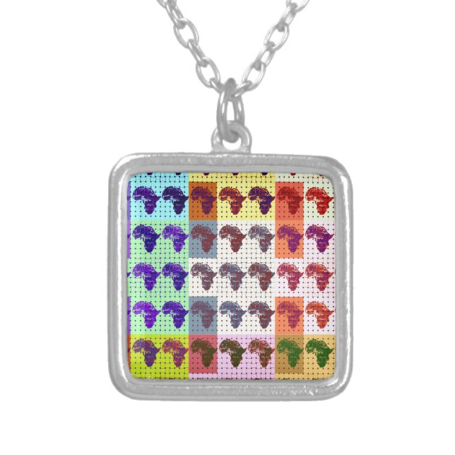 Africas Silver Plated Necklace (Front)
