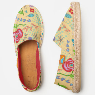 Afridrille Espadrilles Hand Drawn Seamless Artwork