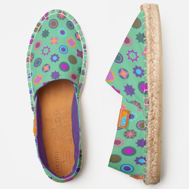 Afridrille Espadrilles Hand Drawn Seamless Artwork (Side)