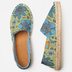 Afridrille Espadrilles Hand Drawn Seamless Artwork
