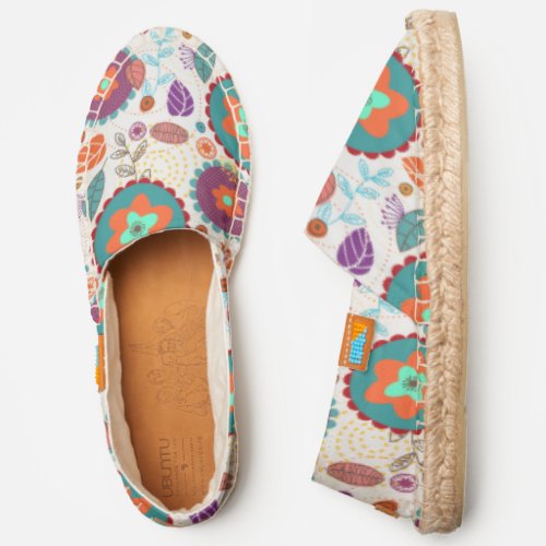 Afridrille Espadrilles Hand Drawn Seamless Artwork