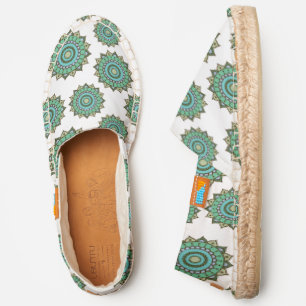 Afridrille Espadrilles Hand Drawn Seamless Mandala