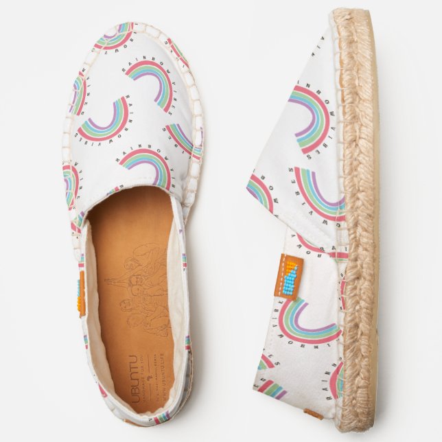 Afridrille Espadrilles Rainbow Pattern (Side)