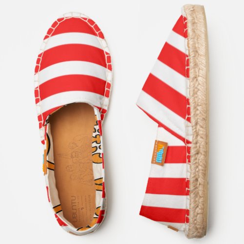 Afridrilles Espadrilles _ Red and White Stripes