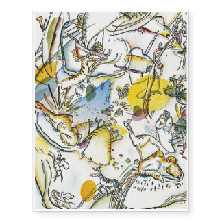Afrika (1916) by Wassily Kandinsky Temporary Tattoos