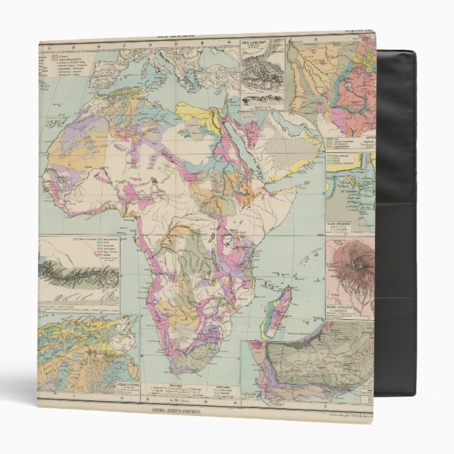 Afrika - Atlas Map of Africa Binder (Front/Inside)