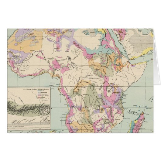 Afrika - Atlas Map of Africa Cards (Front Horizontal)