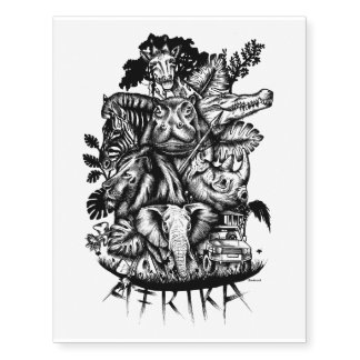 Afrika Style Temporary Tattoos