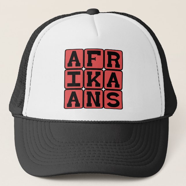 Afrikaans, Language of South Africa Trucker Hat (Front)