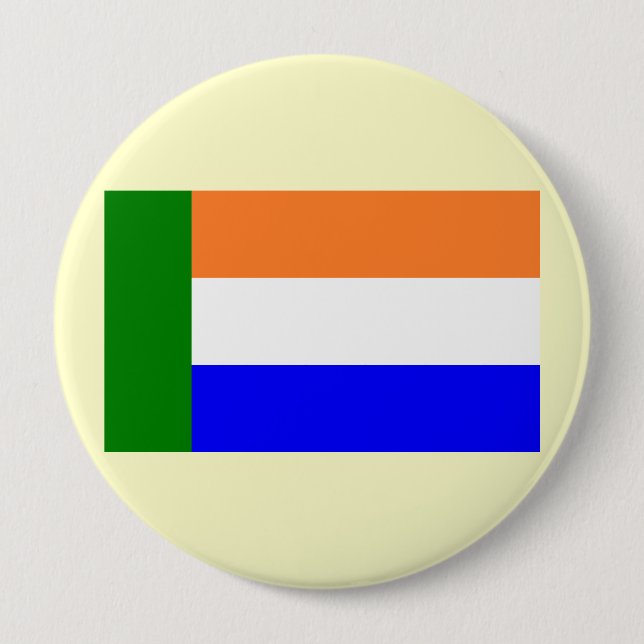 Afrikaner Vryheidsvlag, South Africa Button (Front)