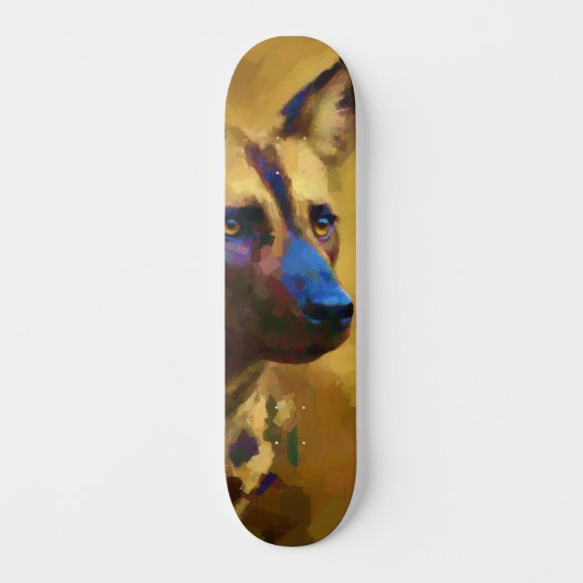 Afrikanischer Wildhund Skateboard (Front)
