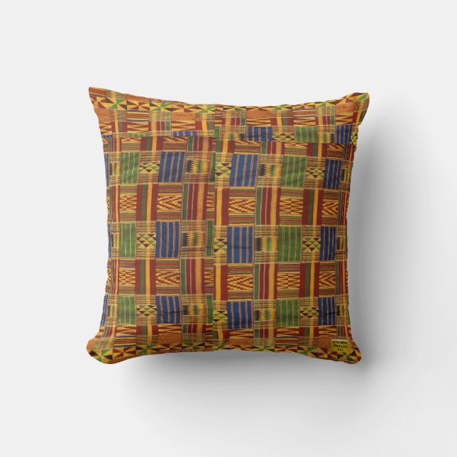 AfriMex Urbano Kente Pillow (Front)