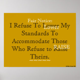 AfriMex Urbano Motto "I Refuse..." Poster