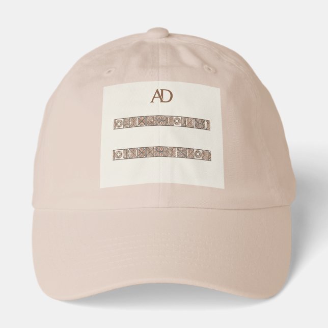 AfriNova Heritage Pattern Dad Hat (Front)