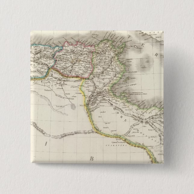 Afrique Propre - Africa Atlas Map Pinback Button (Front)