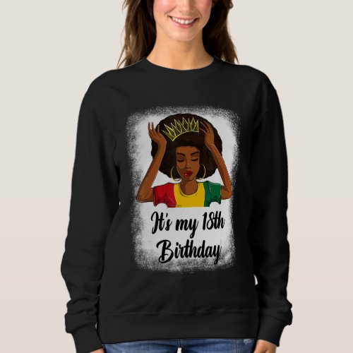 Afro 18th Birthday Shirts For Women Black Birthda