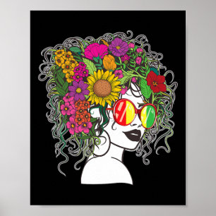 Afro African American Women Black Melanin Queen Ju Poster