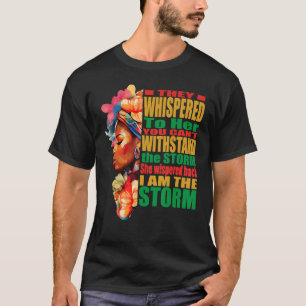 Afro African Woman Black History Month Quotes Sayi T-Shirt