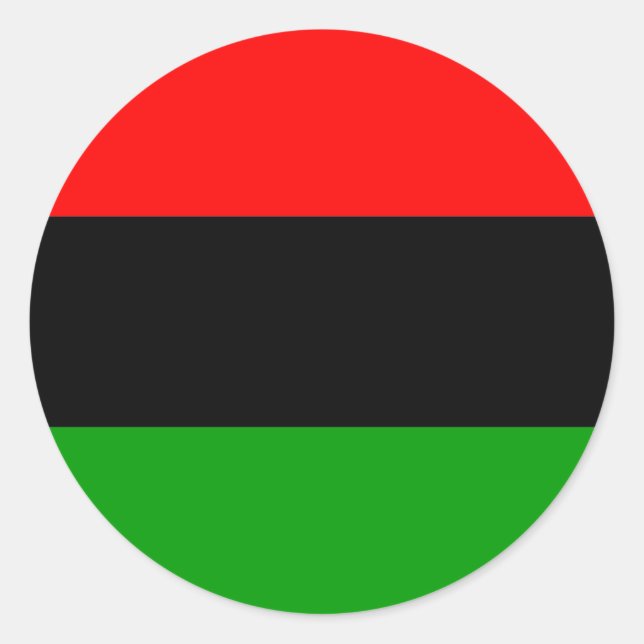 afro american flag afro-american classic round sticker (Front)