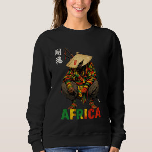 Afro American Samurai Warrior Katana Anime Japanes Sweatshirt