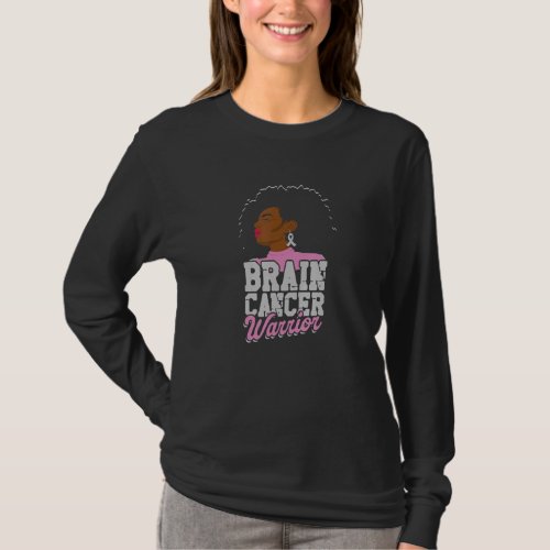 Afro American Woman With Earrings  Black Woman Pri T_Shirt