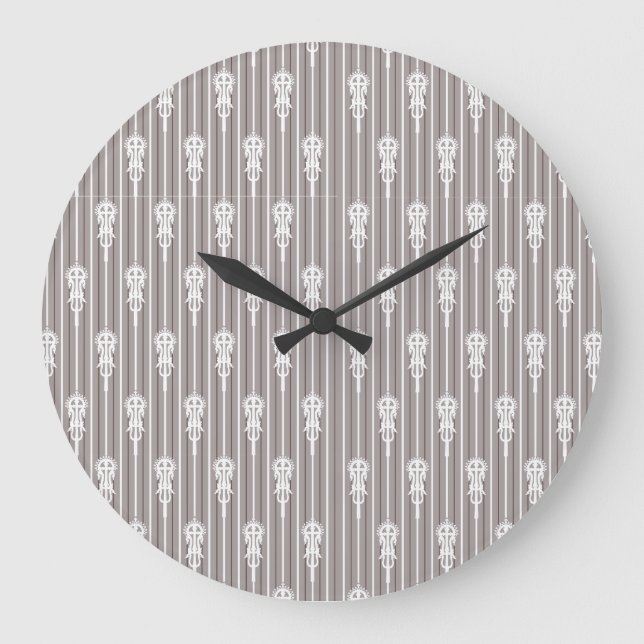 Afro Aygebam Lalibela Cross Pattern Large Clock (Front)