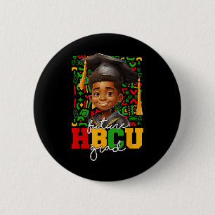 Afro Black Boy College Graduation Future Hbcu Grad Button