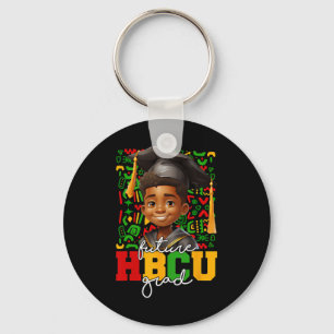 Afro Black Boy College Graduation Future Hbcu Grad Keychain