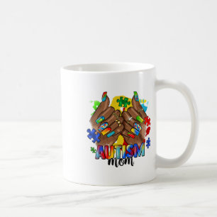 Afro Black Nail Autism Mom Autism Awareness Day 20 Coffee Mug