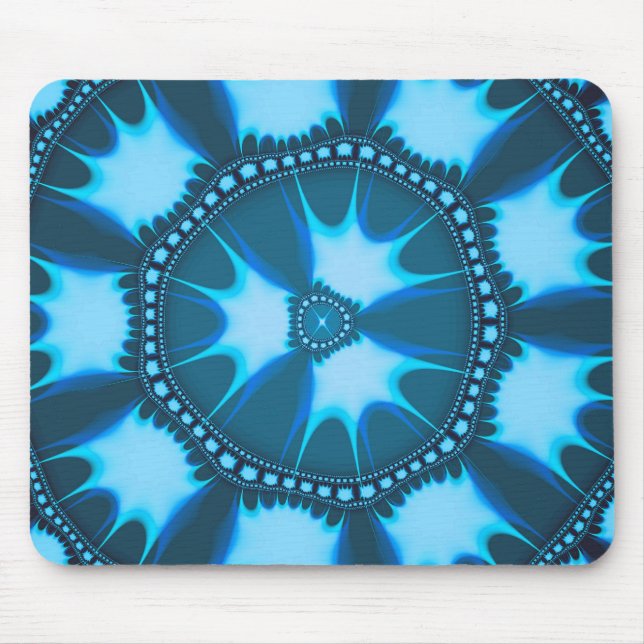 Afro Blue Bliss Mouse Pad (Front)