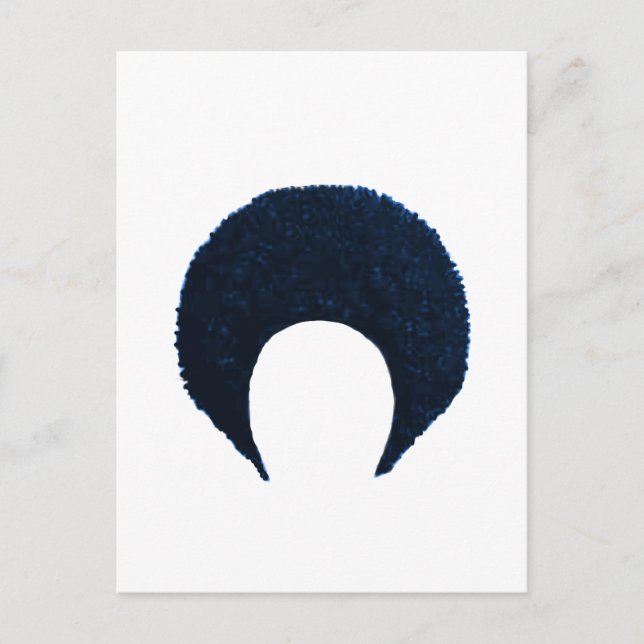 Afro Blue The MUSEUM Zazzle Gifts Postcard (Front)