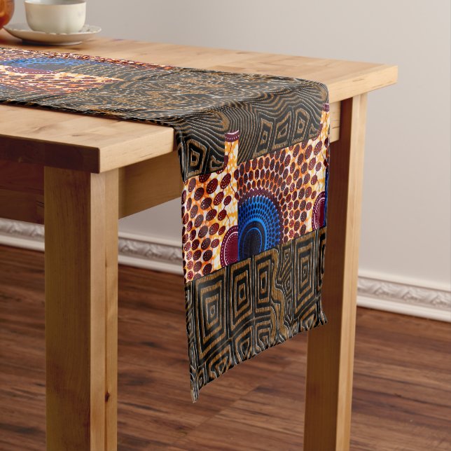  Afro Bohemian Short Table Runner (In Situ)