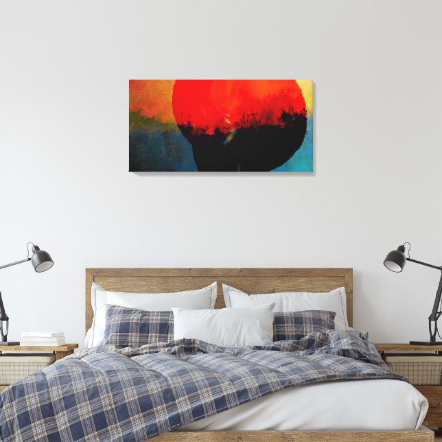 Afro Canvas Print (Insitu(Bedroom))
