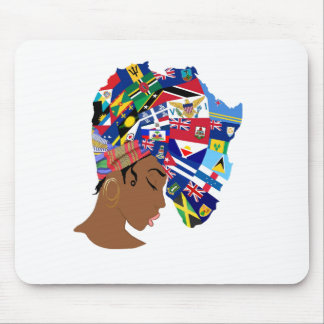 Afro Caribbean Queen Mouse Pad