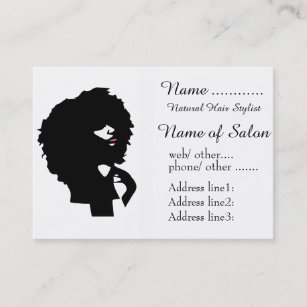 Natural Hair Business Cards Business Card Printing Zazzle