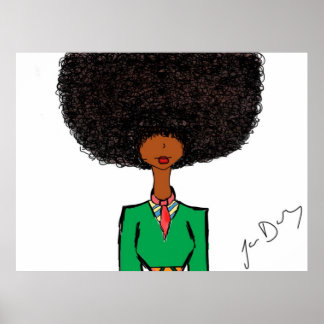 Afro Chick Poster