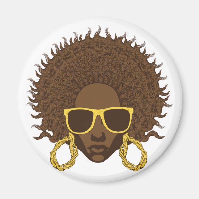 Afro Cool Magnet (Front)